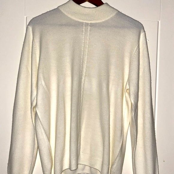 Allison Daley High Neck Long Sleeve Sweater‎  r Women L  Grannycore Comfy Soft - Picture 2 of 6